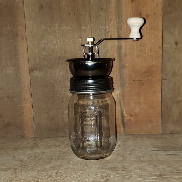 Kitchen Brand New Farmhouse Mason Jar Coffee Nut Grinder Poshmark